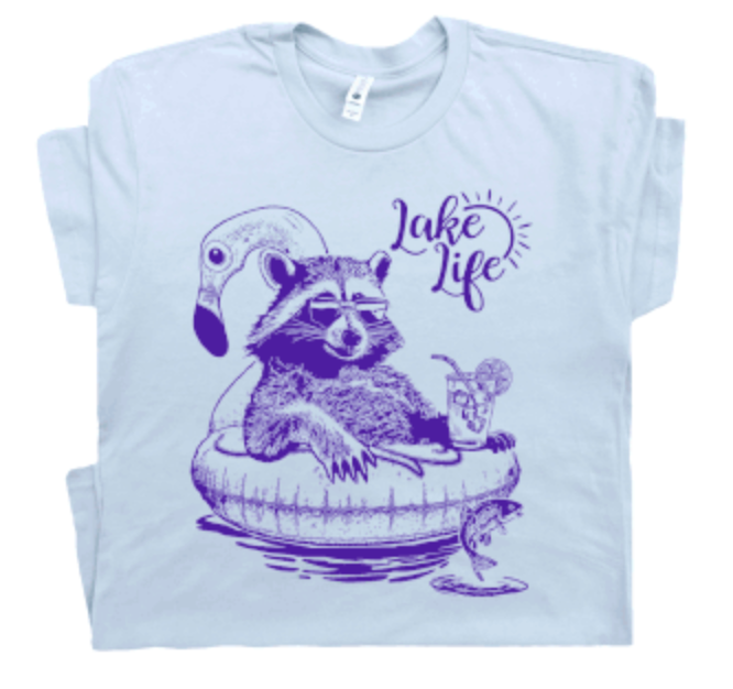 Lake Life Raccoon T-Shirt