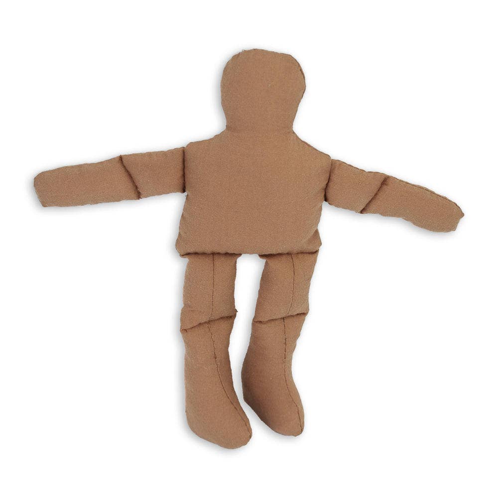 8" Brown Muslin Amish Doll