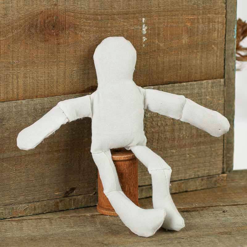 8" Natural Muslin Amish Doll