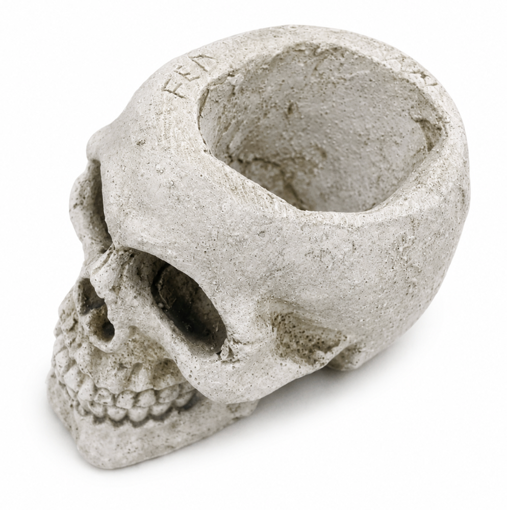 Concrete Small Skull alternate view