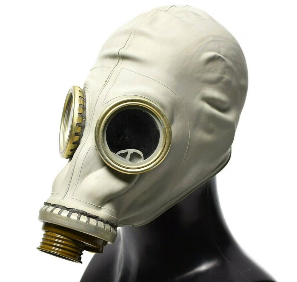 Vintage surplus GP-5 style gas mask collectible alternate view