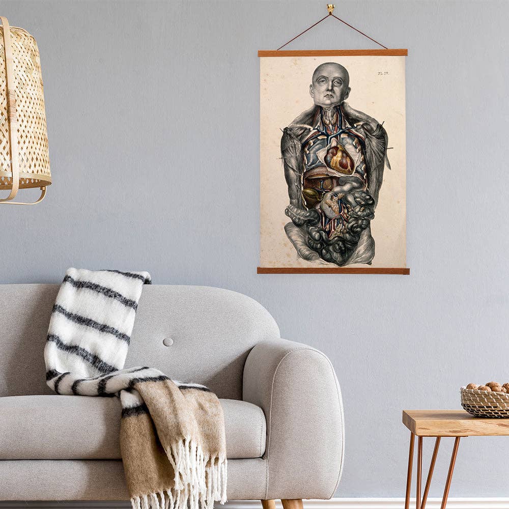The Body of A Standing Man With His Head Shaved by  William Fairland - Giclee Print on Canvas with Magnetic Hanger