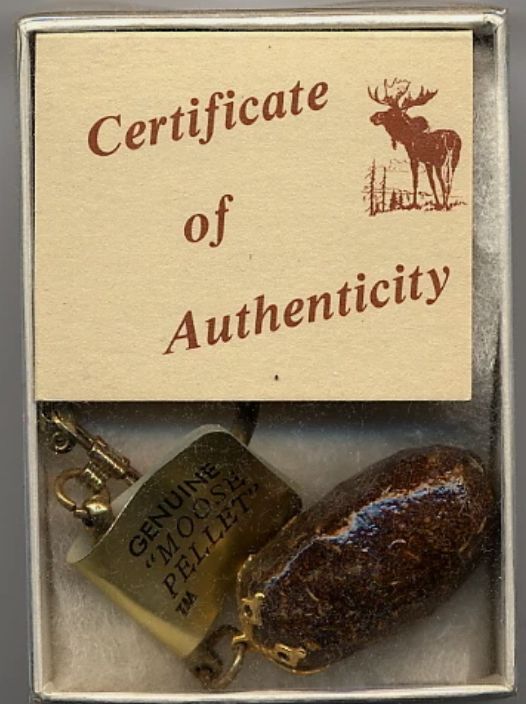 Moose Pellet Keychain