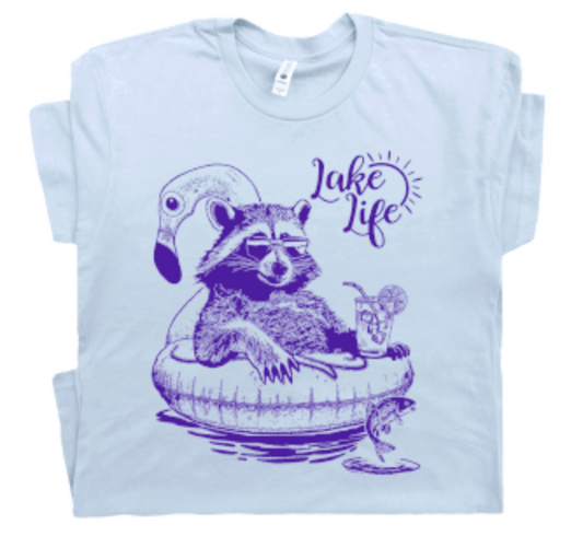 Lake Life Raccoon T-Shirt