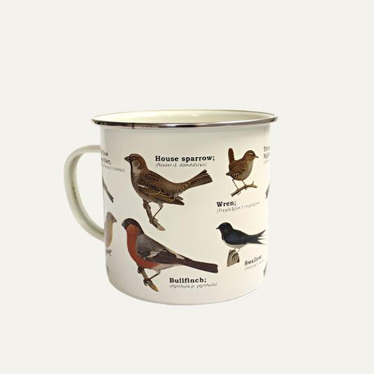 Birds Enamel Mug
