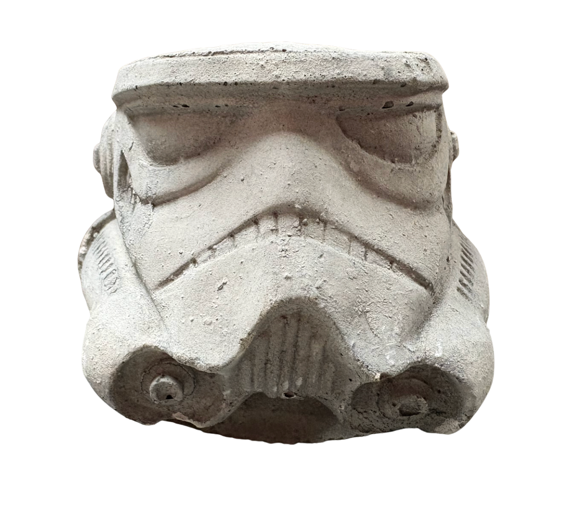 Concrete Storm Trooper Pot